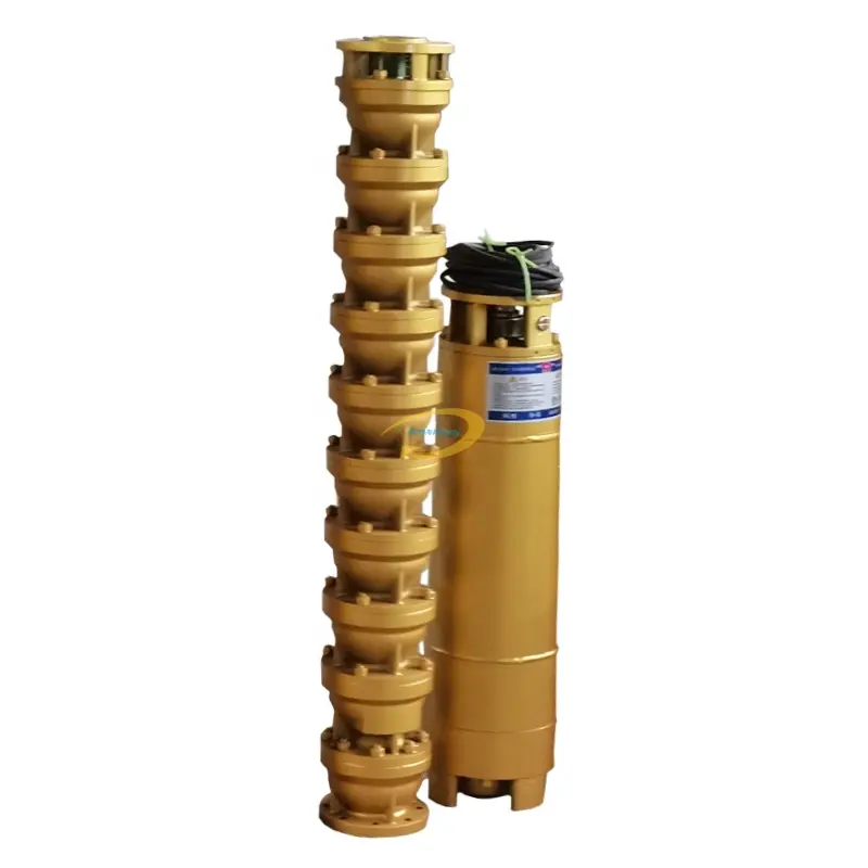 QJ series ac three phase deep well electric borehole water pump supplier 10 hp submersible pump