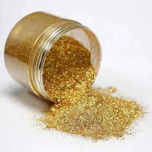 Poudre d'or comestible scintillante pour boissons alcoolisées et décorations de gâteaux