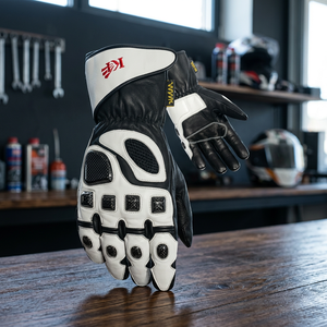 Gants de moto en cuir PU Keven Impex KI-874 de haute qualité, nouveau style, fermeture à boucle, compatibles avec les écrans tactiles, imperméables - Product Image 6