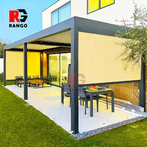 Prix de <span class=keywords><strong>pergola</strong></span> en <span class=keywords><strong>aluminium</strong></span> bioclimatique solide Profil de lames personnalisées Louvre de <span class=keywords><strong>pergola</strong></span> Alfresco étanche pour véranda - Product Image 6