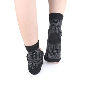 Chaussettes de compression unisexe à bout ouvert avec soutien de la cheville, respirantes, à soutien de la voûte plantaire, pour le sport, la course, la marche et la récupération - Product Image 4