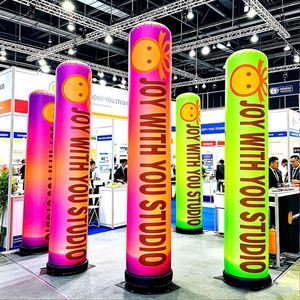 Customized Logo Waterproof Oxford Business Exhibition High Visibility Advertising Inflatable Foldable Easy-Transport Pillar - Product Image 1