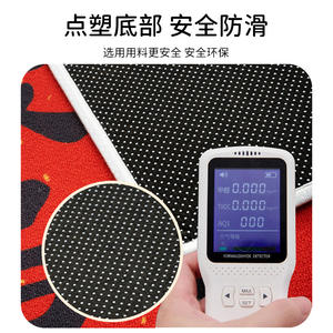 Nouveau paillasson d'entrée de style chinois, rouge uni, rectangulaire, antidérapant, résistant aux taches, pour usage domestique, hiver 2024 - Product Image 4