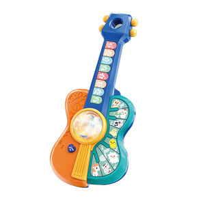Portable enfants Mini guitare dessin animé Instrument de musique jouet dessin animé guitare électrique - Product Image 1