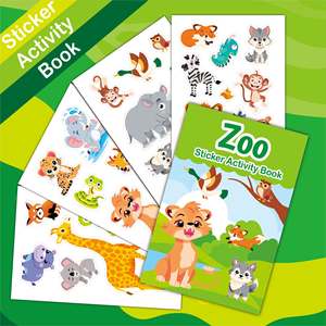 Cadeaux pour enfants très vendus GF, autocollants éducatifs pour enfants, livres d'activités, animaux de dessin animé, <span class=keywords><strong>livre</strong></span> d'autocollants réutilisables pour les tout-petits - Product Image 6