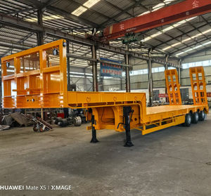 <span class=keywords><strong>Remorque</strong></span> de camion à plat à 4 essieux fabriquée en Chine pas chère d'occasion 40 pieds 3 Quantité maximale Peinture Plaque d'acier Dimensions ottc - Product Image 1