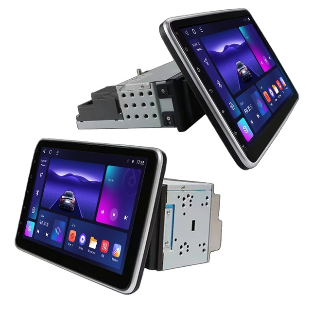 Universal Android 1din Double Din Adjustable 10 Inch Touch Screen Car Radio GPS Multimedia Dvd Carplay Stereo