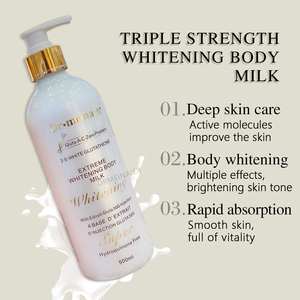Loción corporal blanqueadora de Etiqueta Privada, crema humectante para blanquear la piel, crema blanqueadora de leche para el cuerpo más joven - Product Image 4