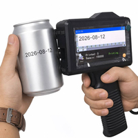 Impresora de Etiquetas de Inyección de Tinta Automática, Inalámbrica, Portátil, Multilingüe, Inteligente, de Alta Definición, con Pantalla Táctil y Tinta Eco-Solvente, para Codificación de Fechas