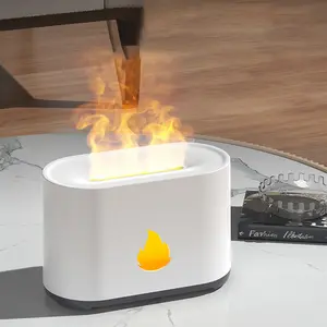 Humidificador de aire con efecto de fuego para escritorio, difusor de aceites esenciales, ambientador, Led, todos los colores, 2022