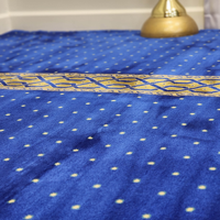 Tapis de prière musulman durable résistant aux taches, tapis de prière pour église et salle de prière, tapis de mosquée mural en nylon imprimé de qualité supérieure