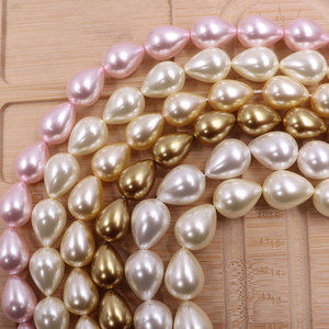 1 Hilo de Perlas en Forma de Lágrima, Perlas Sueltas para <span class=keywords><strong>la</strong></span> Fabricación de Joyas, Personalizadas de Fábrica - Product Image 4