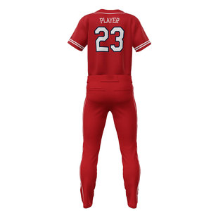 Wholesale Breathable Button-<b>Down</b> Baseball Uniforms for Adults Plus Sizes Sublimated Design Sets 100% Polyester Quick Dry Custom - Product Image 4