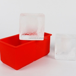 OEM/ODM Cubos BPA Free Silicone Mold Unisex 2-in-1 Ice Cube Tray & Ice <b>Cream</b> <b>Maker</b> Reusable Square Shaped De Hielo Tray - Product Image 3