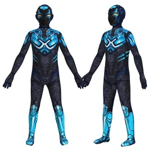 Disfraz de cosplay inspirado en la película Blue Beetle, traje completo azul para niños de 8 a 13 años, juego de rol de Halloween - Product Image 4