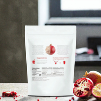 Poudre de jus de grenade 100g en vrac, OEM, poudre de fruit naturelle lyophilisée et pressée à froid, sans sucre, pure, pour boissons et smoothies