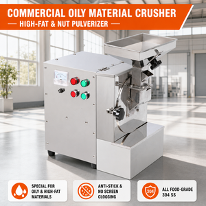 Broyeur d'huiles 2,2 kW, capacité de 20 à 80 kg par heure, 610x367x864mm, avec protection contre les surcharges et tamis, pour sésame, noix et amandes - Product Image 2