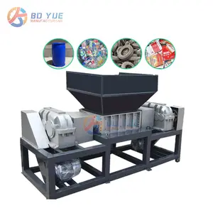 Double axis copper cable shredder machine newspaper leather shredder manufacturer