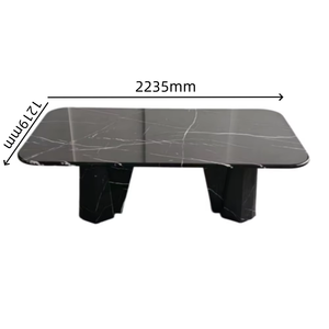 <span class=keywords><strong>Tavolo</strong></span> da Pranzo Moderno in <span class=keywords><strong>Marmo</strong></span> <span class=keywords><strong>Nero</strong></span> Marquina di Centurymosaic per Sala da Pranzo Domestica - Product Image 4