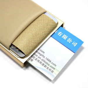 Porta tarjetas automático, caja para tarjetas de visita, porta tarjetas de aluminio, porta tarjetas con protección antidesmagnetización - Product Image 4