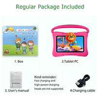Tablettes d'apprentissage intelligentes pour enfants en gros, écran capacitif HD, fente pour carte TF, processeur MTK pour l'éducation