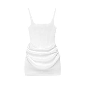 Robe d'été pour femmes, nouvelle collection européenne et américaine, décontractée, sexy, sans manches, taille naturelle, respirante, longueur genou, enveloppante - Product Image 3