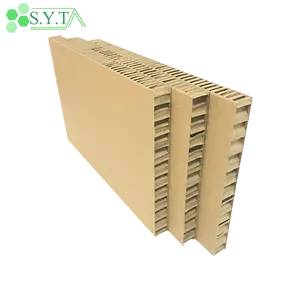 SYT grosir papan inti sarang lebah daur ulang kekuatan tinggi lembar panel kertas sarang lebah bergelombang kardus