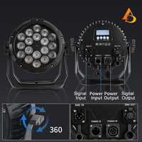 Projecteur LED PAR étanche IP65 AICPOSE 18x18W RGBWAUV 6IN1 avec contrôle DMX512 pour scène extérieure