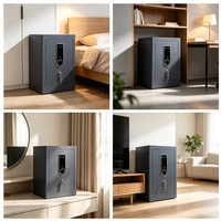 Caja Fuerte Digital con Huella Dactilar, Caja de Seguridad de Acero Laminado en Frío para Guardar Documentos, Dinero en Efectivo, en Casa, Oficina u Hotel