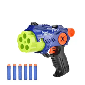Стрельба захватывающая игра электрическая пластиковая игрушка для мальчиков Мягкая пуля пистолет для детей