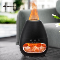 Humidificateur brume feu Simulation électrique arôme sel pierre 3D diffuseur de flamme pour Yoga maison chambre