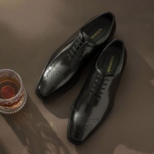 New Style Men's Lace up Business Formal Leather <b>Shoes</b> Handcrafted Cowhide Breathable Oxford Dress <b>Height</b> <b>Increasing</b> Autumn - Product Image 1