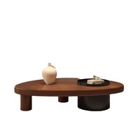 2025 créatif moderne Antique bois café Table à thé conception solide pour petit appartement salle à manger meubles de maison pour salon