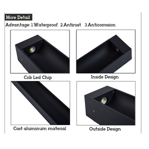 Bolardo Iluminación Decoración Paisaje Jardín Lámpara Impermeable Césped Luz - Product Image 4