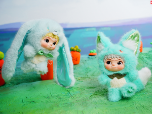 WAKUKU Design creativo volpe e coniglio trucco diario figurine interattive alla moda in vinile Blind Box giocattoli con funzione di sorpresa - Product Image 6