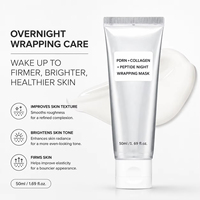 Masque Peel-Off Transfrontalier au Collagène et Peptides PDRN 50g TK Bestseller Lacté Nuit Application et Rinçage Hydratant Tout Usage