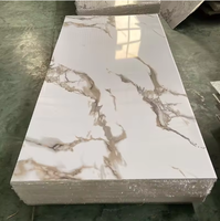 Panneau mural moderne en PVC ignifuge, imperméable, insonorisant, avec motif géométrique damassé floral et revêtement anti-UV pour villa, salle de bain, salon et salle à manger