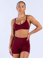 Ensemble de yoga QIFA 0322+0301 pour femmes : soutien-gorge de sport + short push-up, vêtements de fitness, vêtements de sport, vêtements de course à pied, Conjunto De Yoga