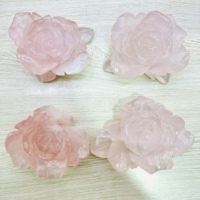 Cristaux de guérison naturels de haute qualité, fleurs de quartz rose, décoration de guérison Reiki, cadeaux de Noël et de mariage
