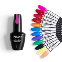 Mixcoco Produit Phare 15ml Vernis à Ongles Gel Transparent Effet Verre Sans TPO Produits de Beauté pour Fournisseurs et Salons de Manucure