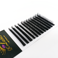 Fournitures de cils individuels en faux vison, étiquette privée personnalisée, plateaux de cils, volume classique, extension de cils en cachemire