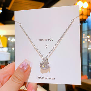 Collar al Estilo Coreano al por Mayor - Cadena de Clavícula Chapada en Oro de Acero Inoxidable para Mujer - Product Image 6