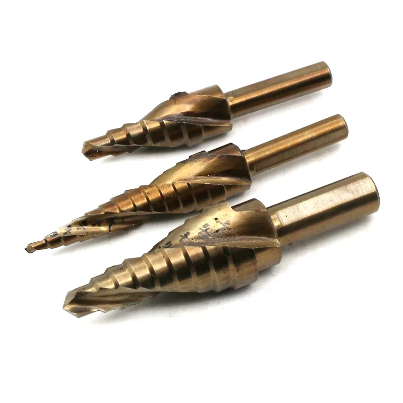 Low price best selling step drill bit set for metal, 1/4inch high speed 3 inch step drill bit
