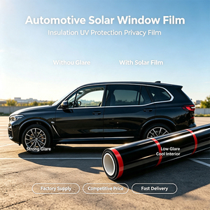 Film solaire automobile premium 2 plis ultra transparent isolant thermiquement, anti-UV et anti-éblouissement pour vitres de voiture - Product Image 2