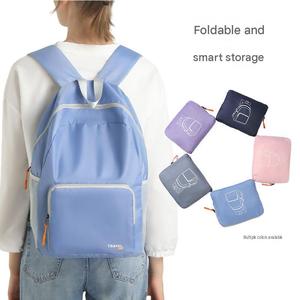 Unisex Folding Lightweight Hiking Daypack with Zipper for Outdoor Sports Travel Custom Women <b>Backpack</b> - Product Image 2