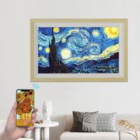 Écran LCD mural de 65 pouces NFT, cadre pour Photo, vidéo, jeu en toile, hd
