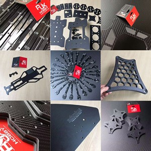 Service d'usinage CNC : Plaque en fibre de carbone personnalisée pour volant de simulation de course et châssis de voiture RC, simulateur de route - Product Image 2