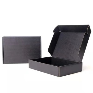 Custom Colorful box black and pink packaging <b>storage</b> small paper box corrugated paper universal clothing express delivery - Product Image 1