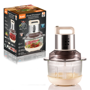 Robot culinaire multifonctionnel RAF R.3409, hachoir et moulin à viande électrique avec grand bol transparent - Product Image 3