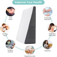 Cooling Memory Foam Erhöhte Unterstützung Keil Bett Kissen zurück Lese keil Anti Schnarchen Dreieck Bett Funktion Kissen
